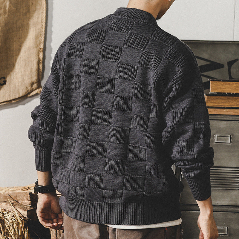 Bold Geometric Knit Sweater