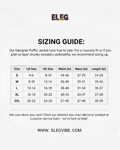 Designer Puffer Jacket ELEGVIBE